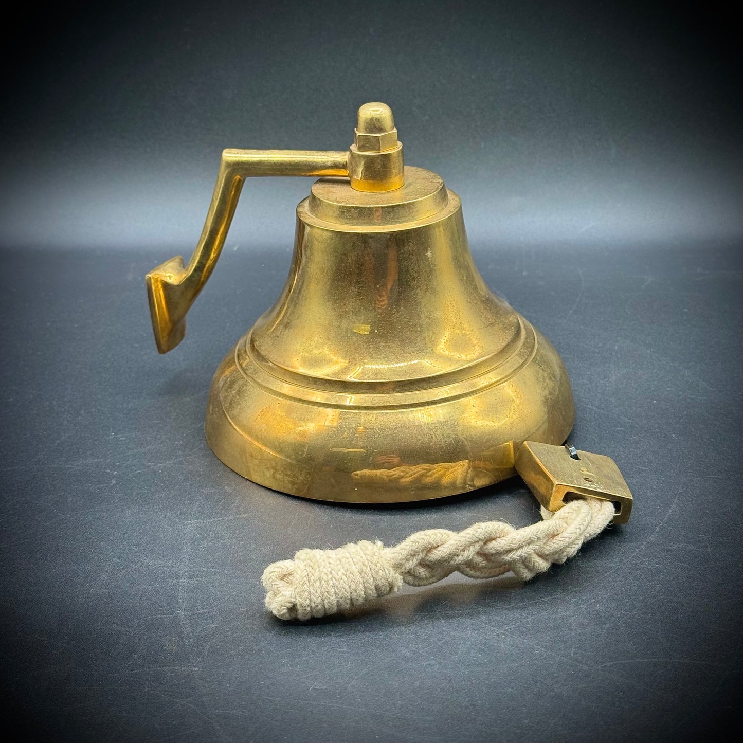 Vintage Nautical Style Brass Bell w/Wall Mount