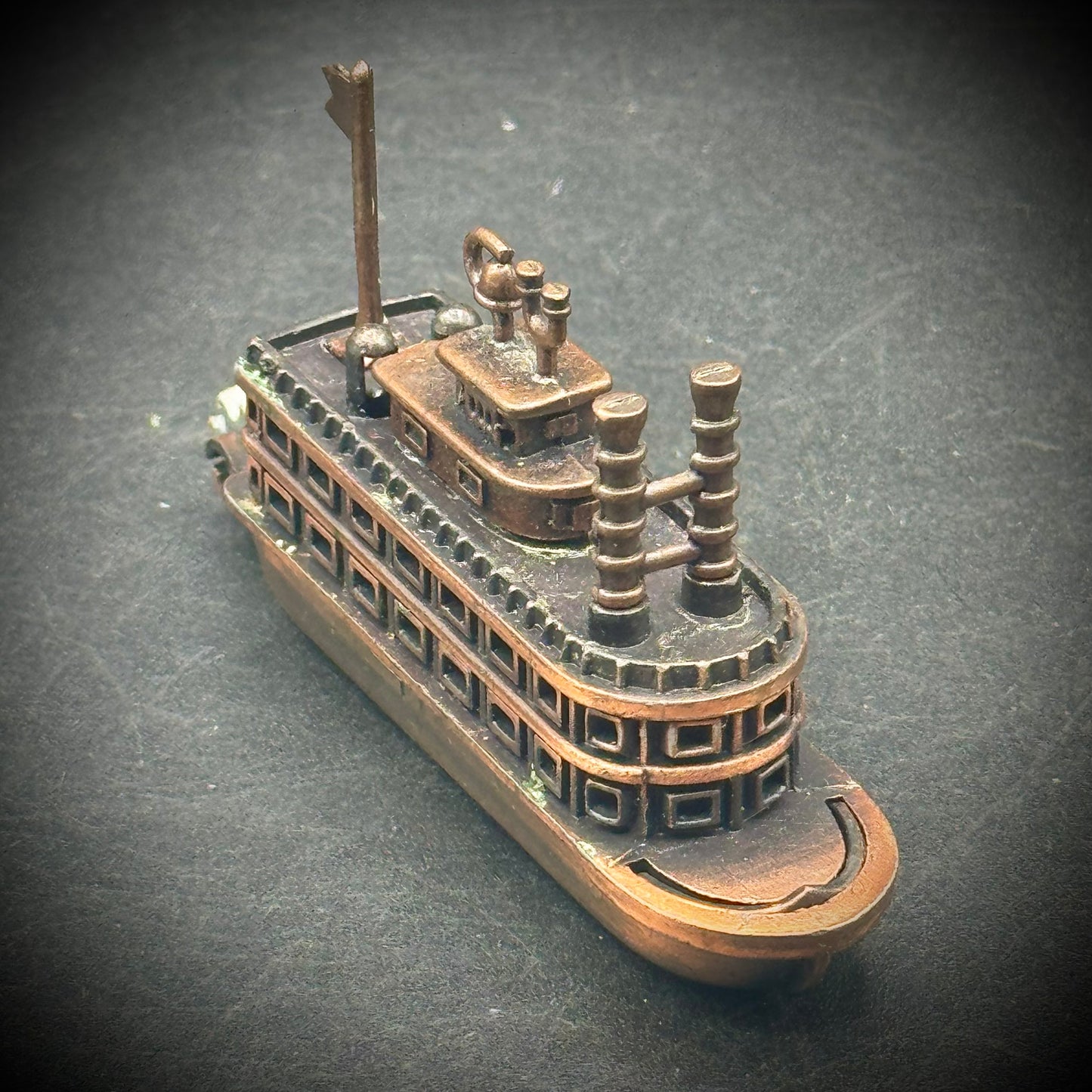 Vintage Metal Pencil Sharpener #10 - Steamboat