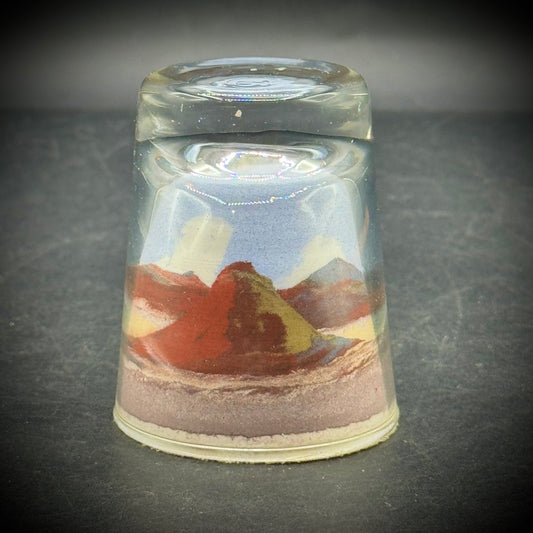 Small Native American Made Southwest Sand Art Paperweight