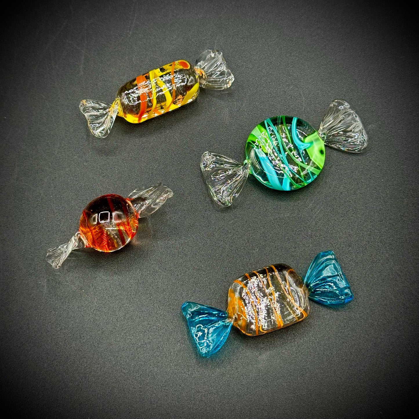 Vintage Collection of 4 Murano Glass Candies #03