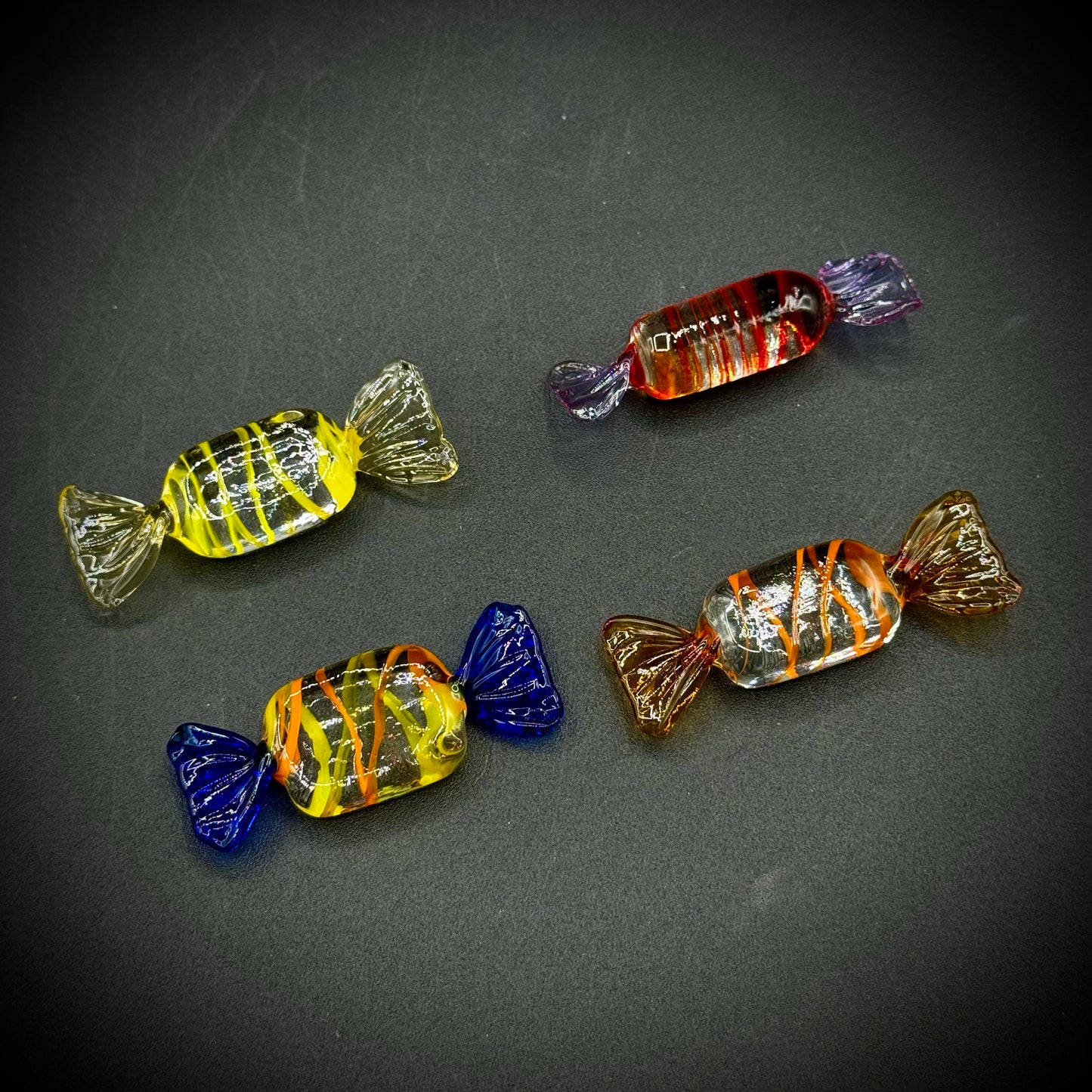 Vintage Collection of 4 Murano Glass Candies #06