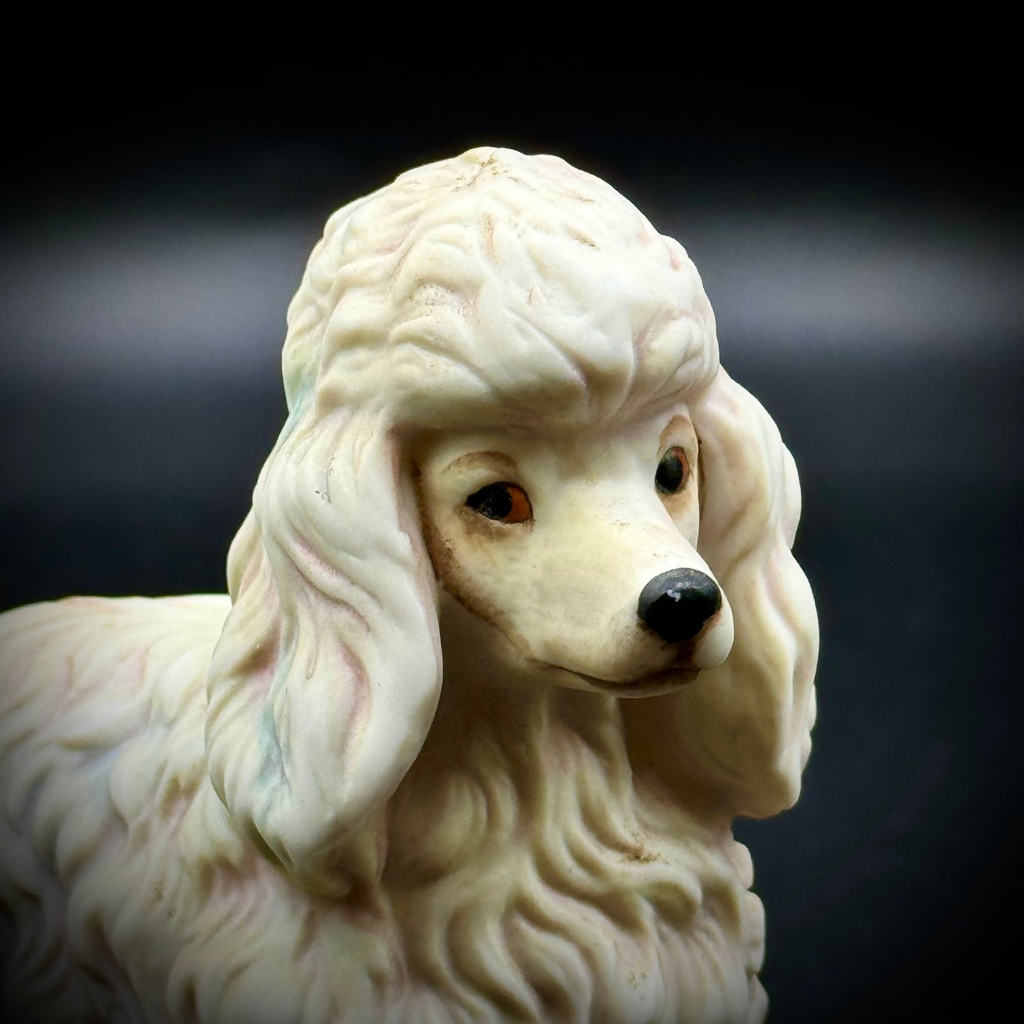 Vintage Porcelain Poodle Figurine