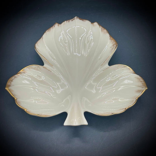 Vintage Lenox USA Sylvian Maple Leaf Dish