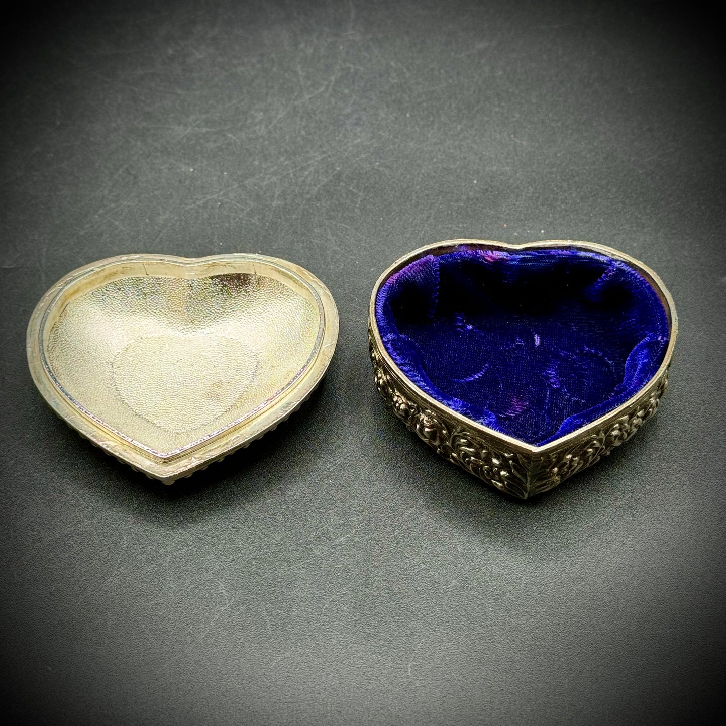 Metal Heart Trinket Box