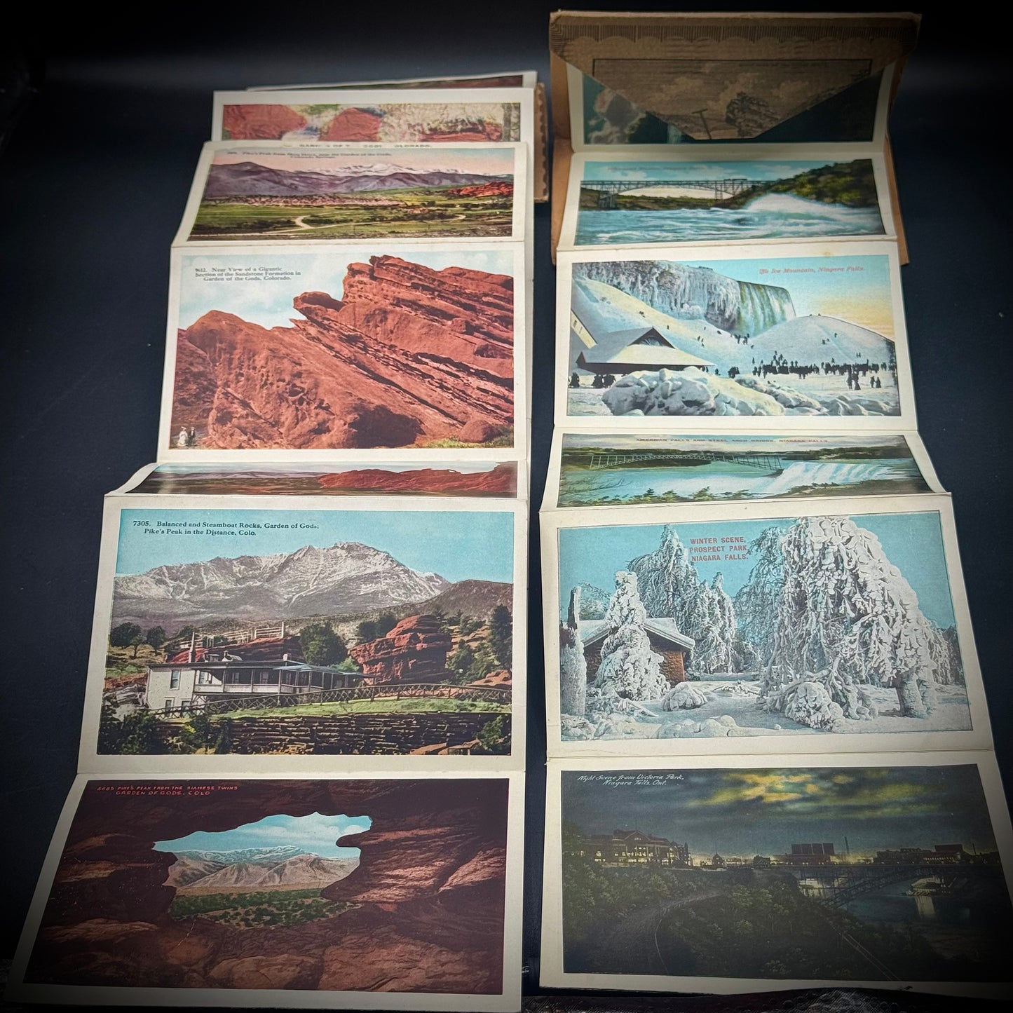 2 Antique Postcard Souvenir Folders