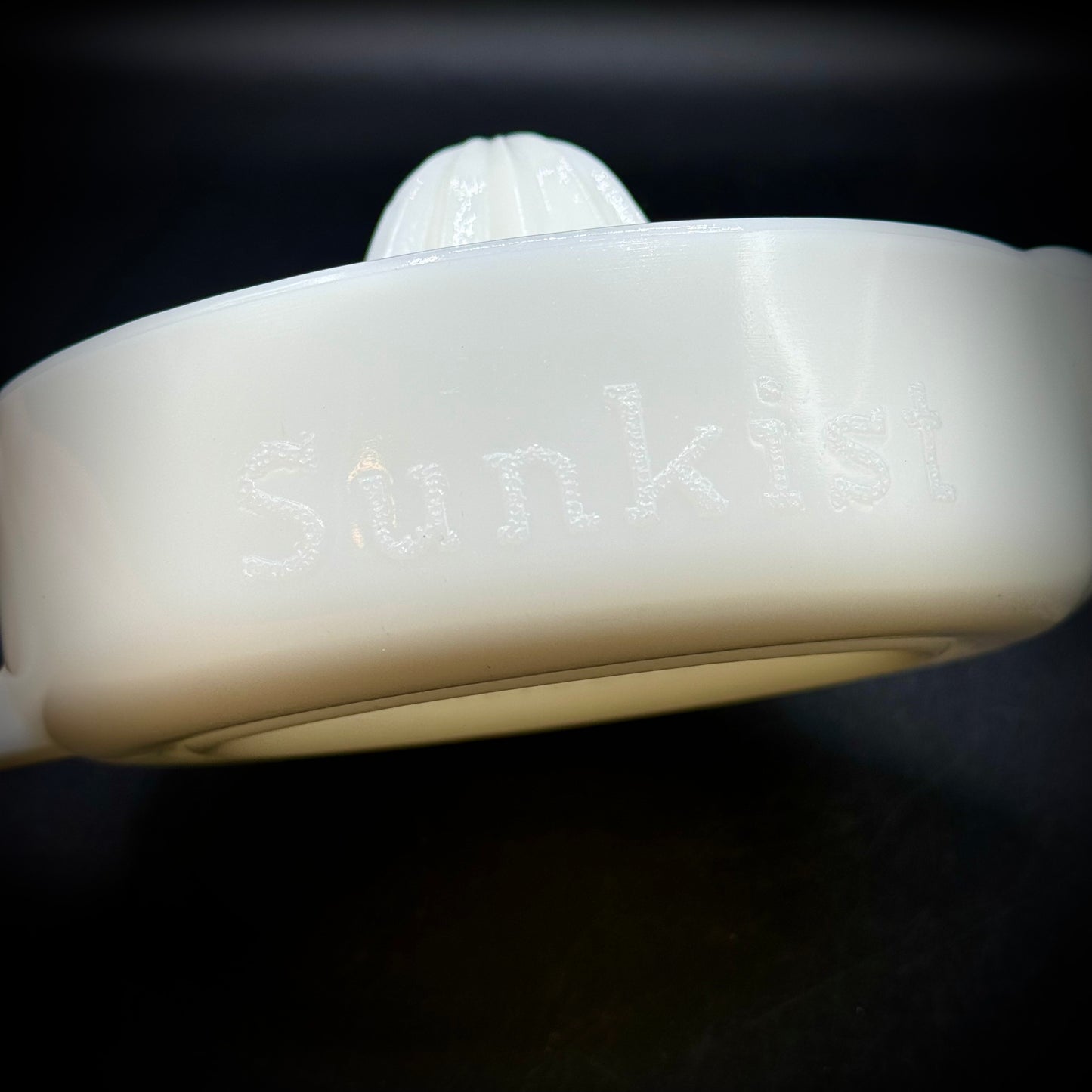 Vintage Sunkist Milk Glass Juicer