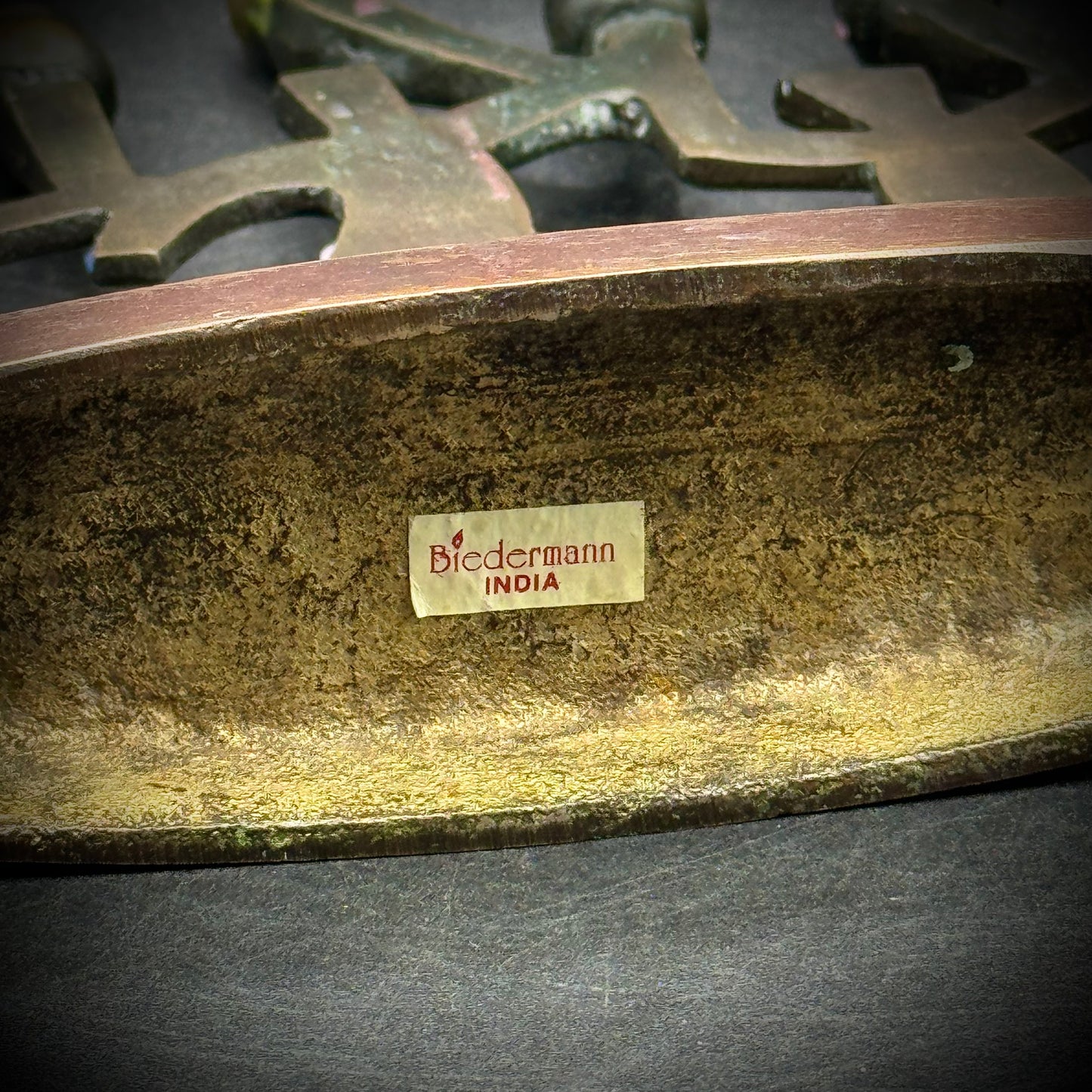 Vintage Biedermann Metal Modern Figural Menorah - Made in India