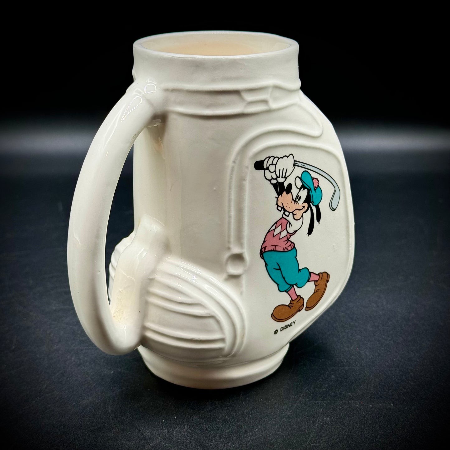 Vintage Walt Disney World Mickey & Goofy Golf Mug