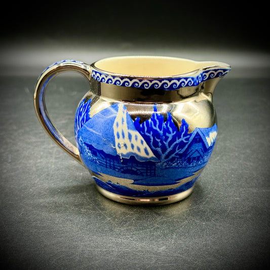 Wedgwood Fallow Deer Blue w/Platinum Trim Creamer