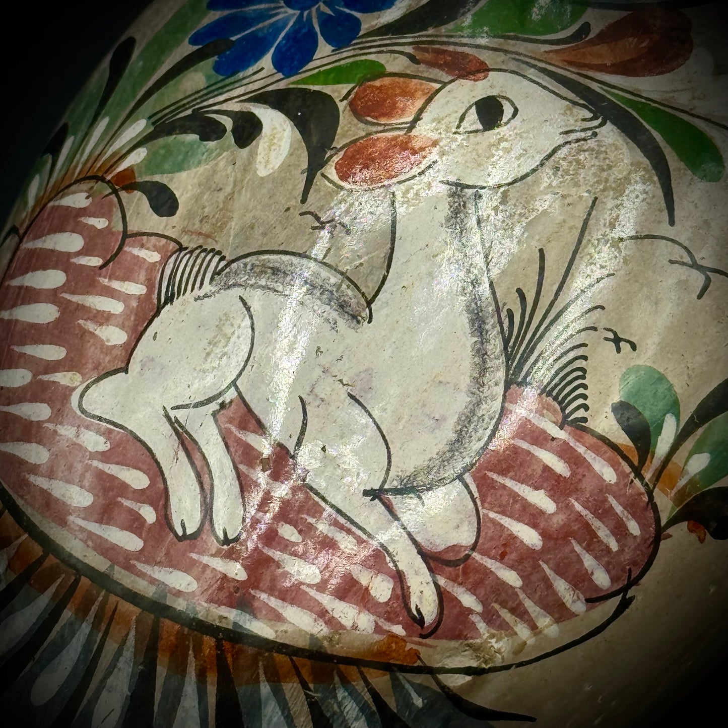 Vintage Mexican Pottery Tonala Duck