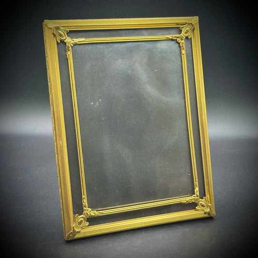 True Vintage Art Nouveau Gold Frame w/Rare Design