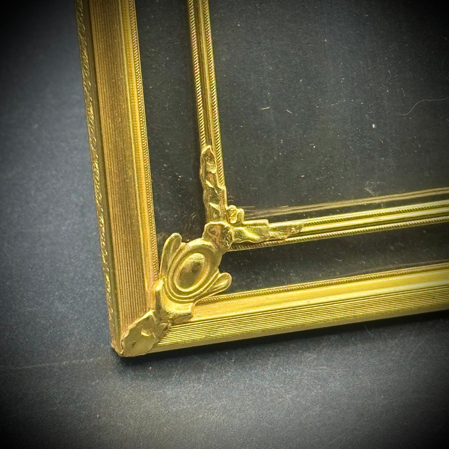 True Vintage Art Nouveau Gold Frame w/Rare Design