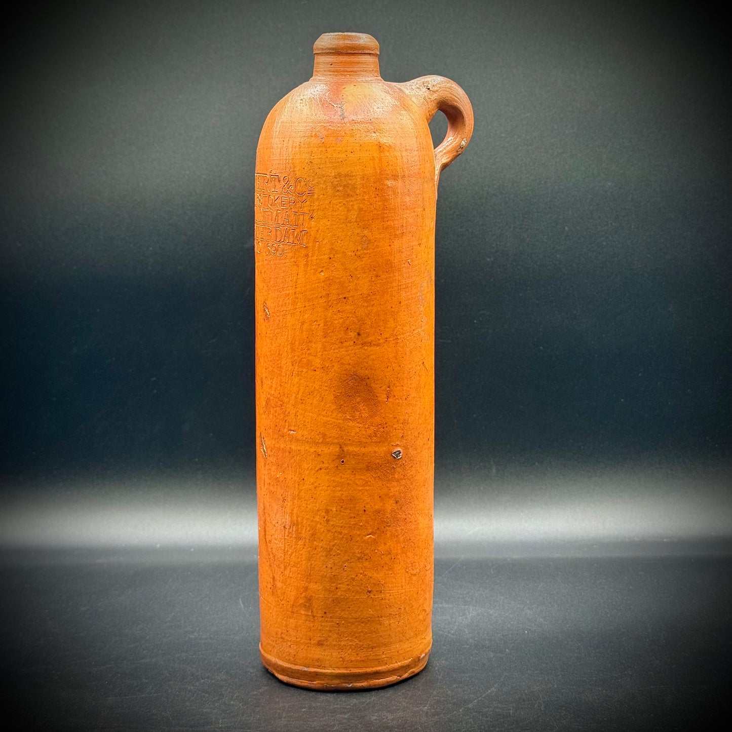 Antique 1890 Large Stoneware Bottle/Jug Levant & Co. Amsterdam