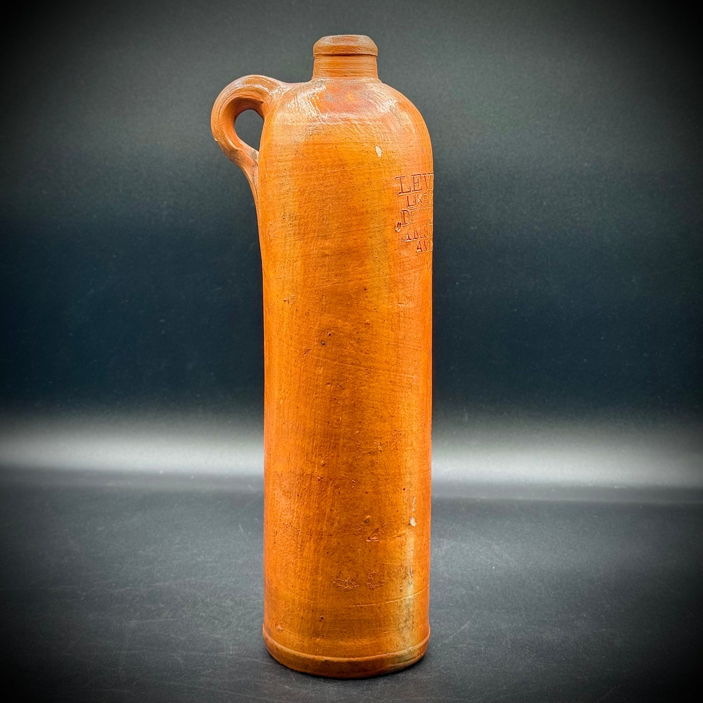 Antique 1890 Large Stoneware Bottle/Jug Levant & Co. Amsterdam