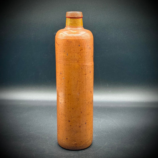 Antique Brown Stoneware Bottle