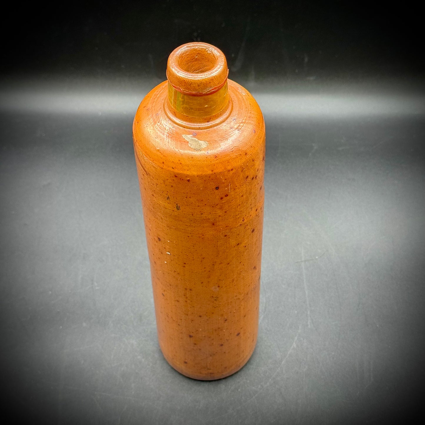 Antique Brown Stoneware Bottle