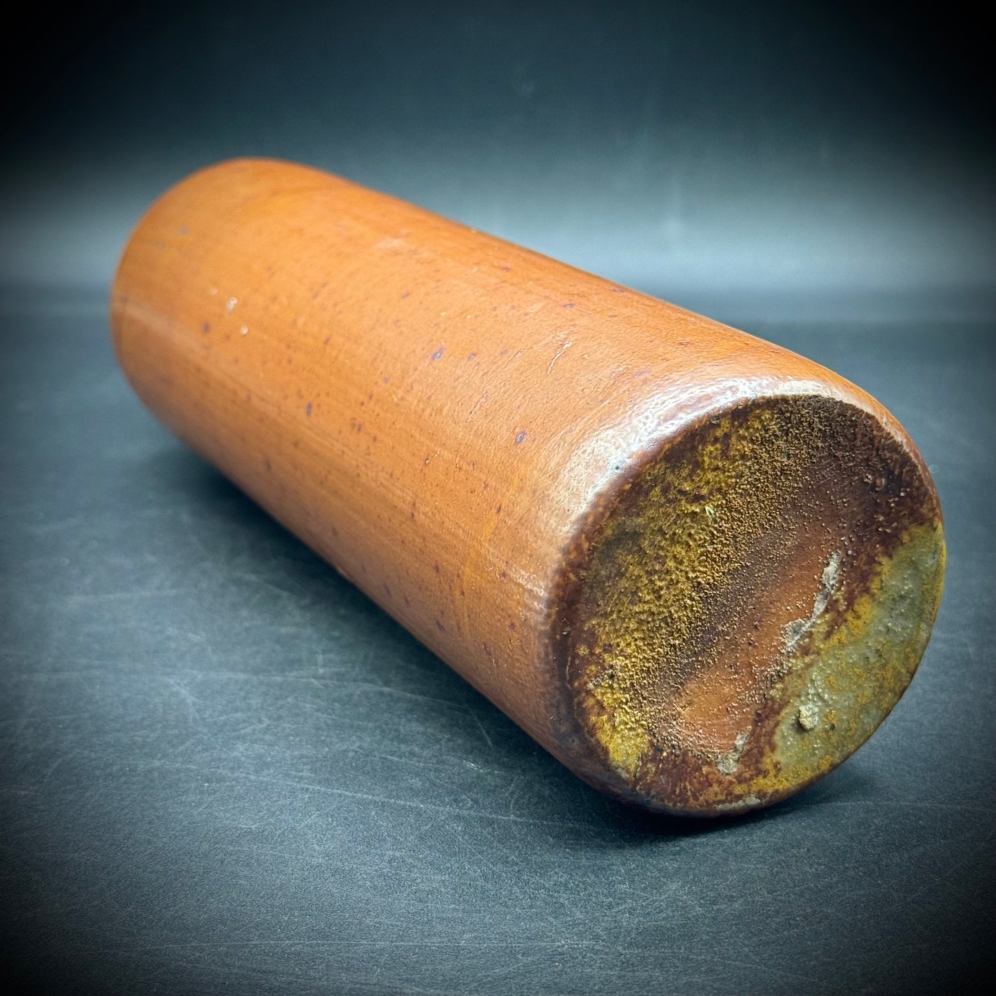 Antique Brown Stoneware Bottle
