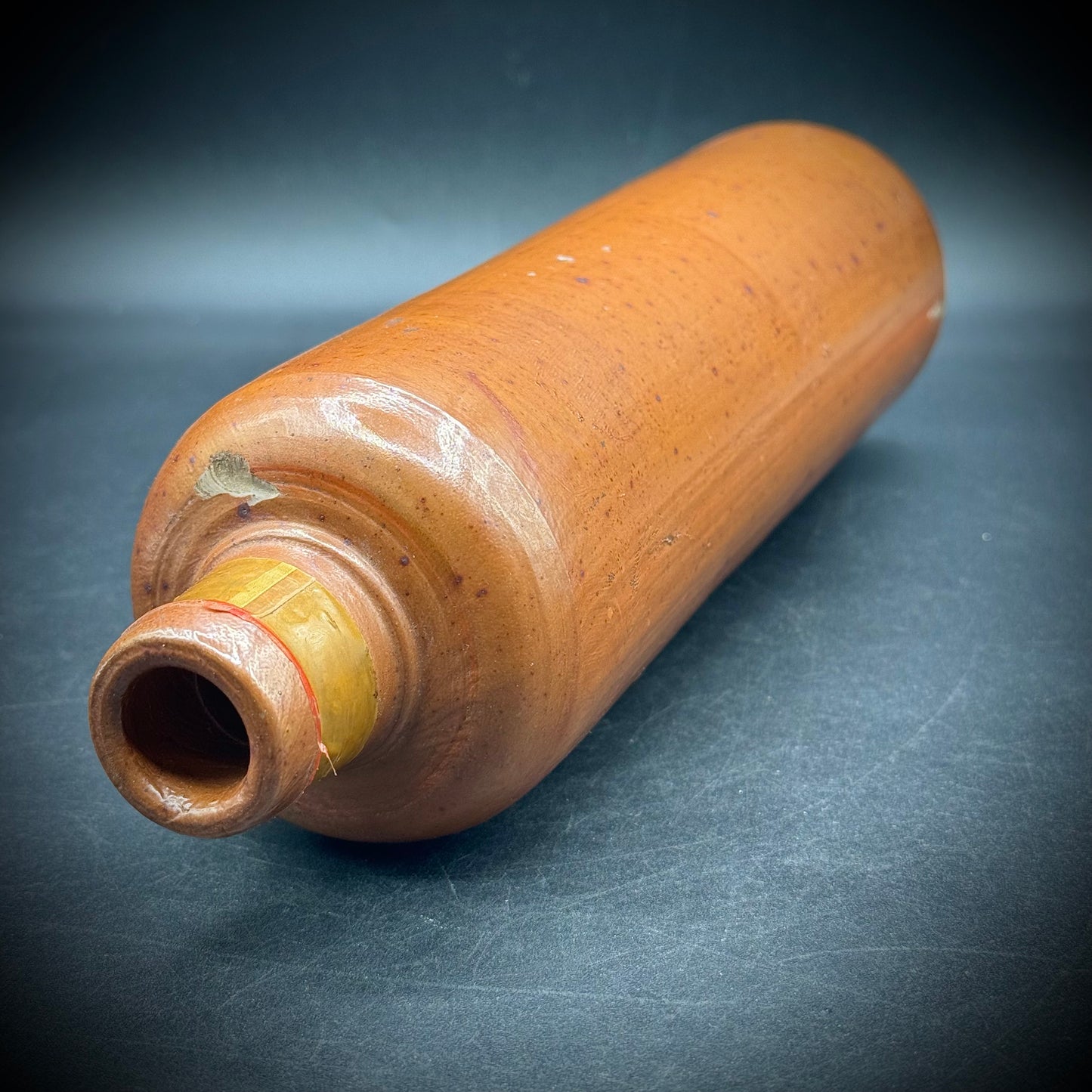 Antique Brown Stoneware Bottle