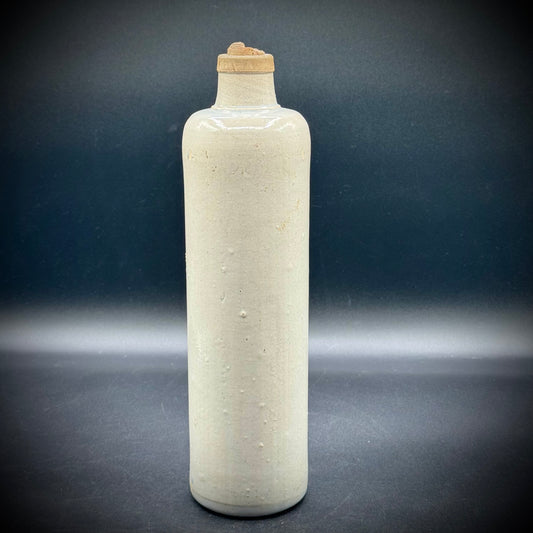Antique Gray Stoneware Bottle