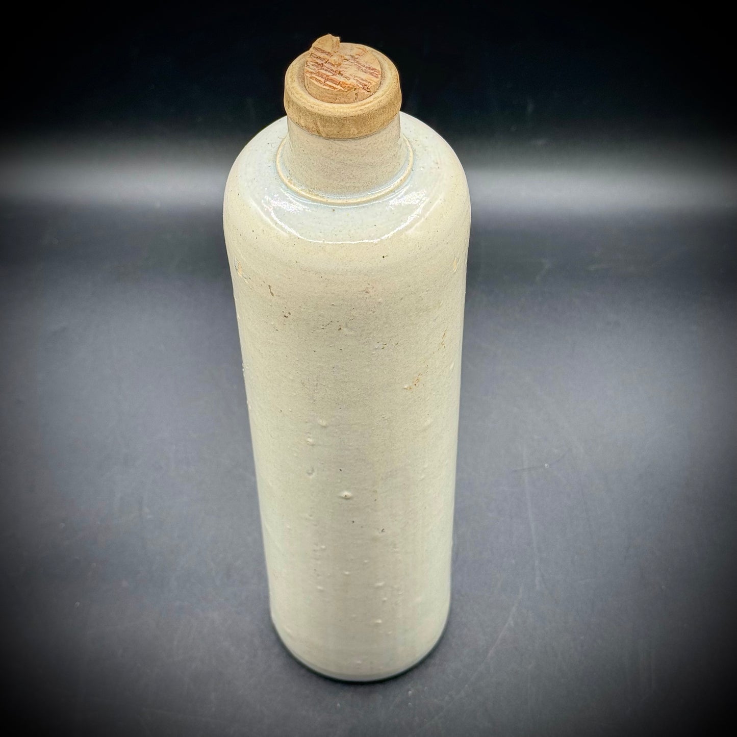 Antique Gray Stoneware Bottle
