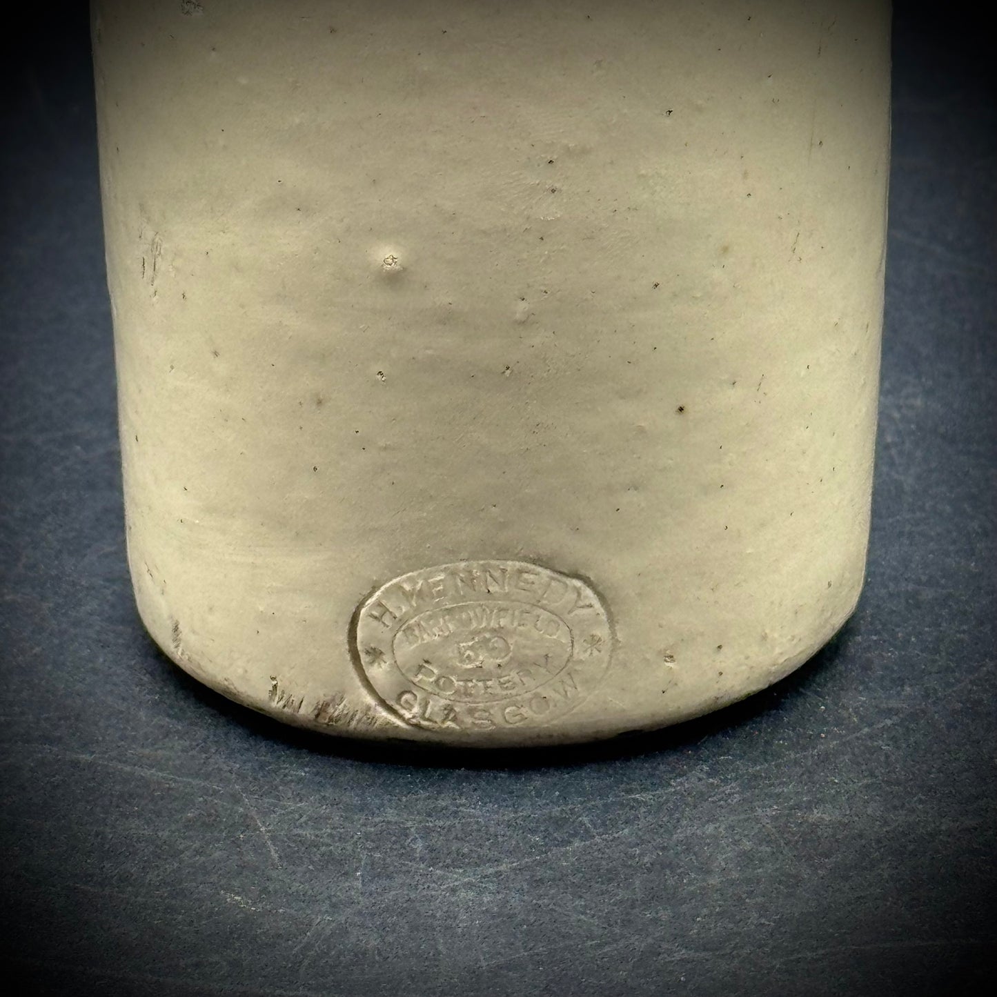 Antique Cream Colored Bottle by H. Kennedy - Glasgow, Scotland