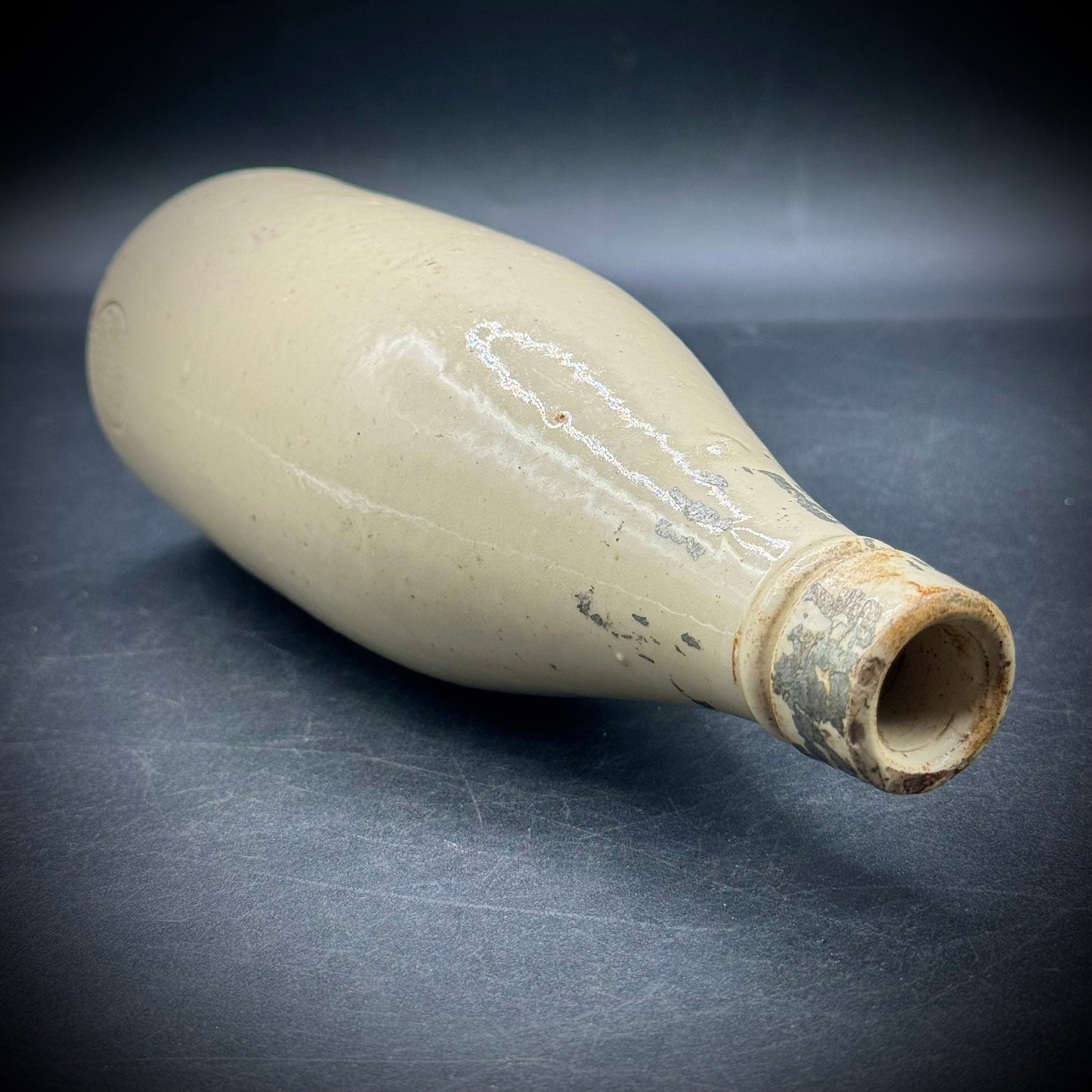 Antique Cream Colored Bottle by H. Kennedy - Glasgow, Scotland
