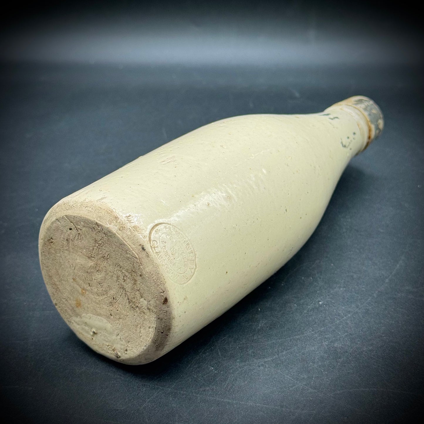 Antique Cream Colored Bottle by H. Kennedy - Glasgow, Scotland