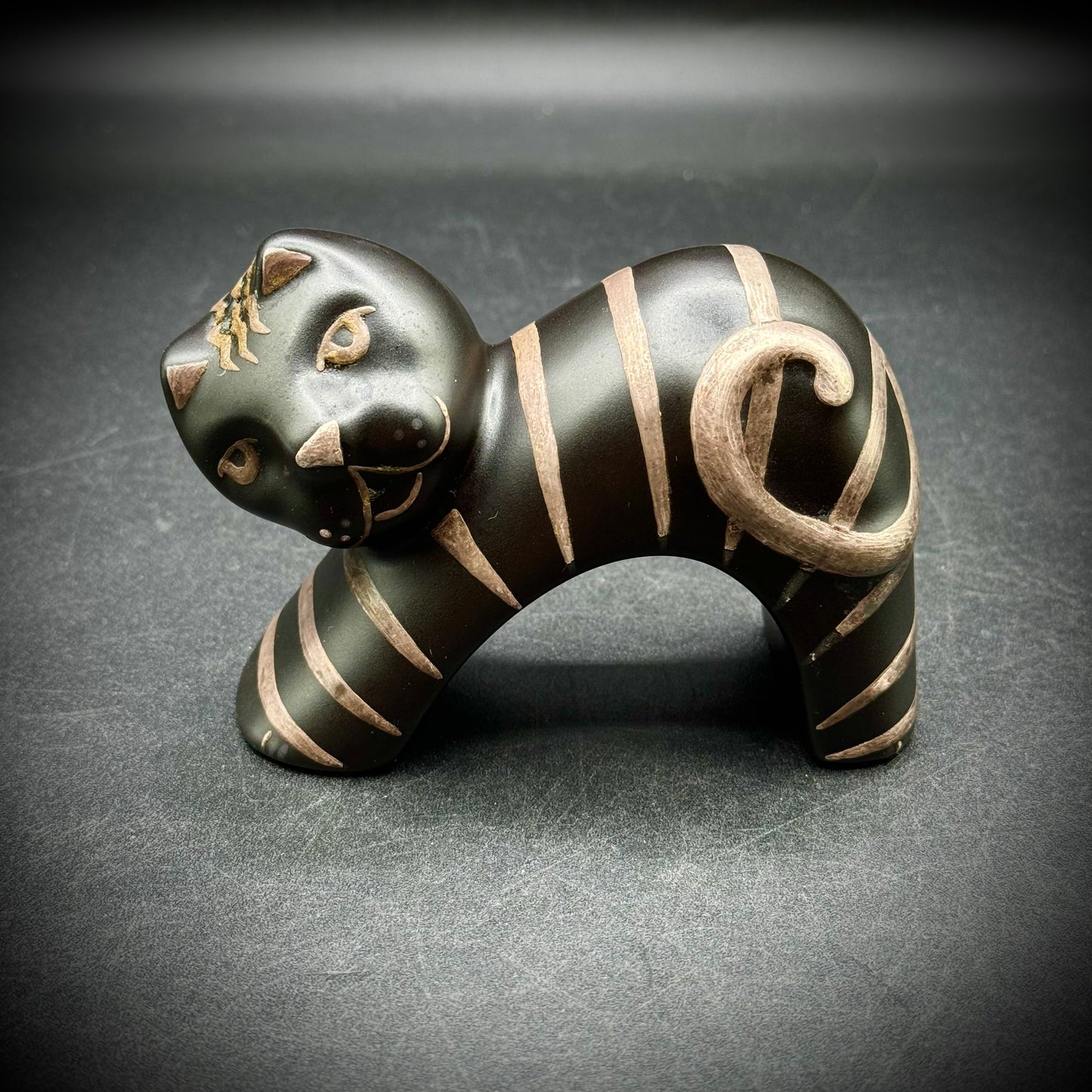 Mexican Pottery Cat Shaker by Artist Emilia Castillo