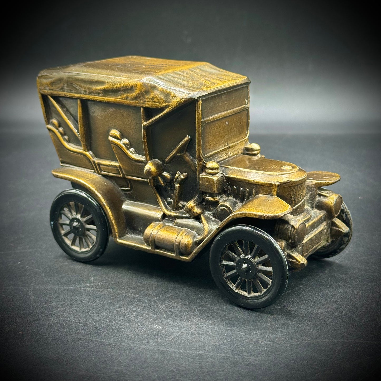 Antique Estes Park Stanley Steamer Metal Bank - Museum Quality Piece
