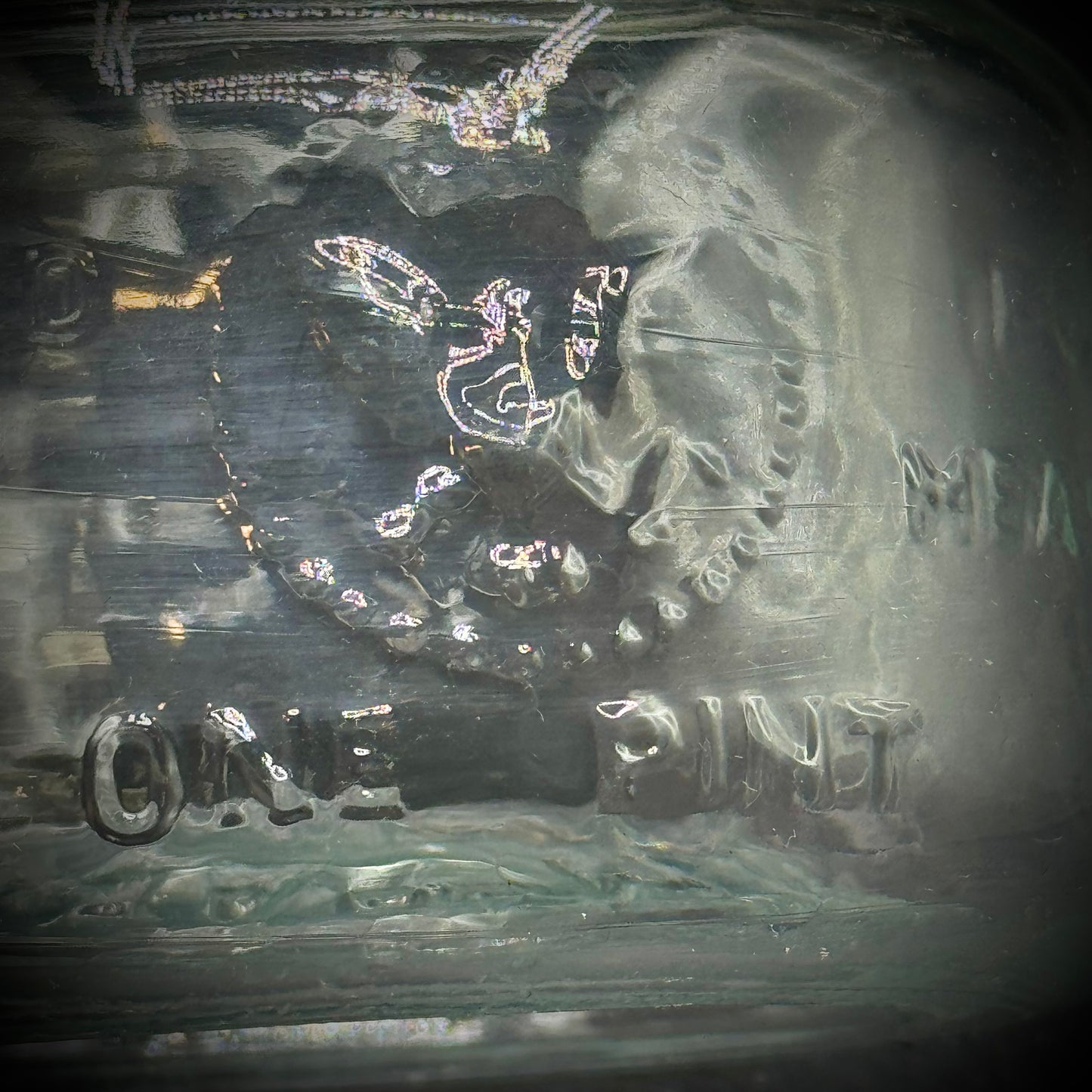 Vintage 1965 Glass Canister - Made in Italy