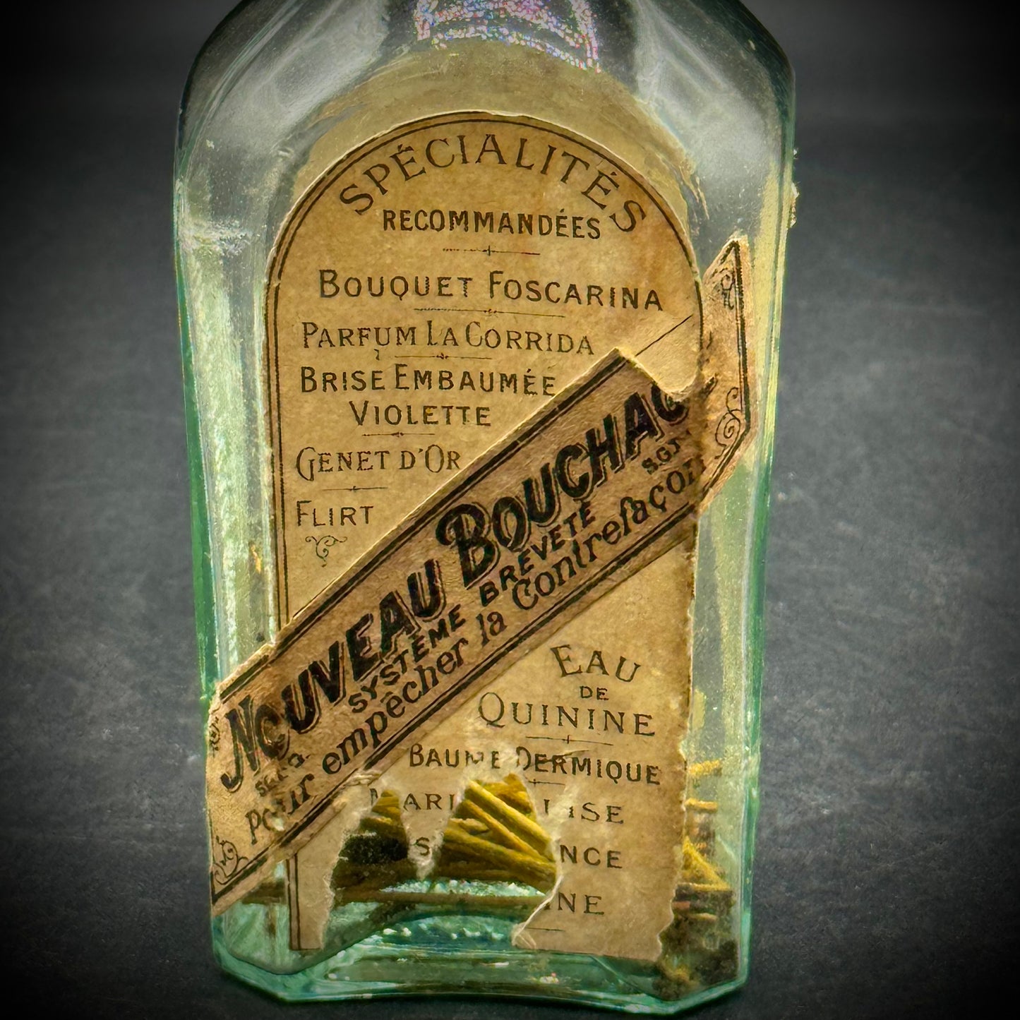 Antique French Perfume Bottle w/Original Labels