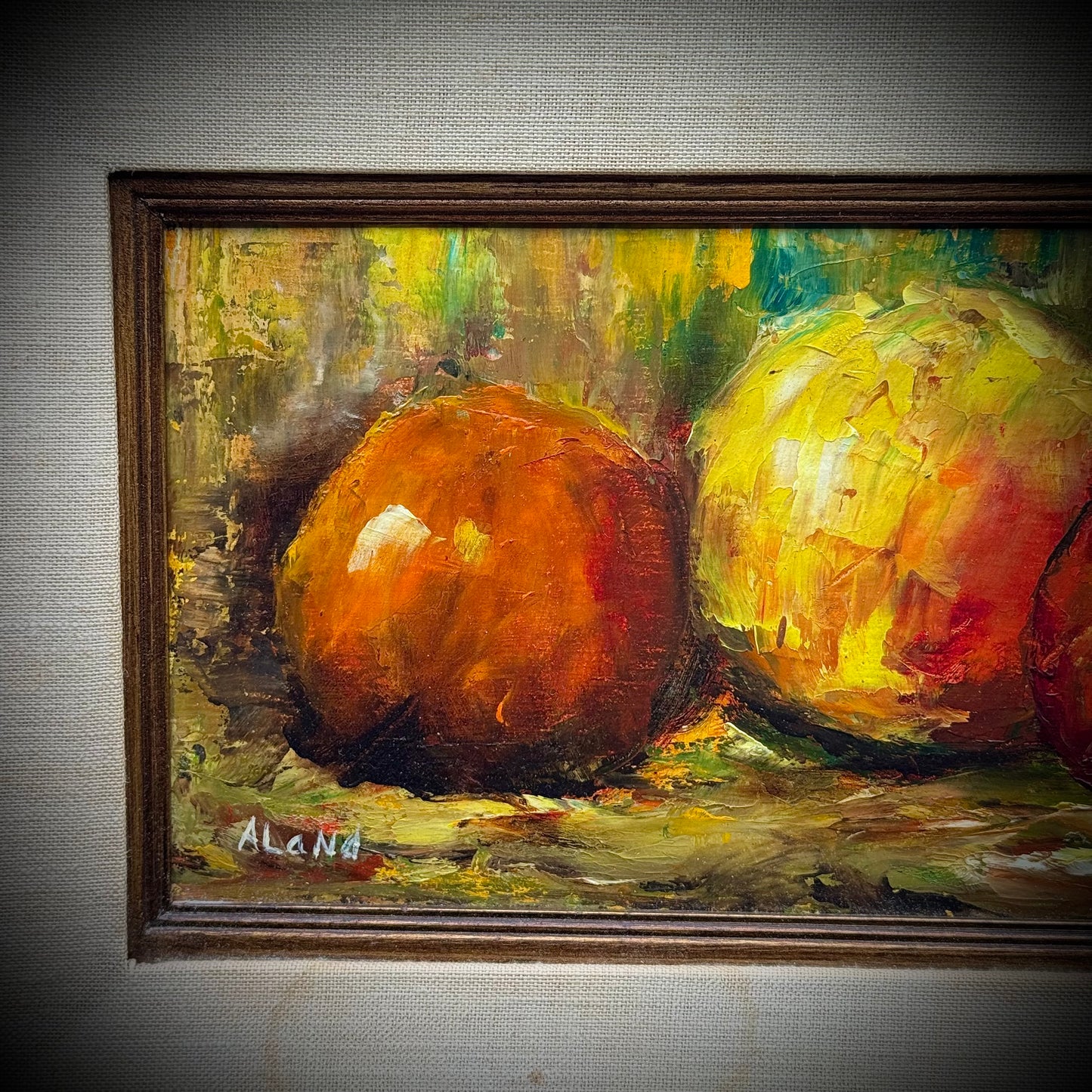 Vintage Original Still Life Oil Painting by Artist Eileen Aland