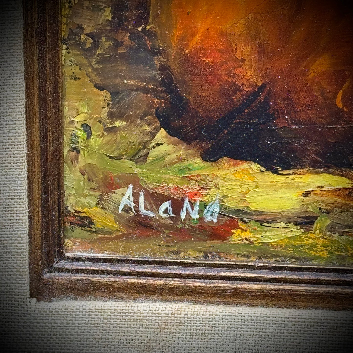 Vintage Original Still Life Oil Painting by Artist Eileen Aland