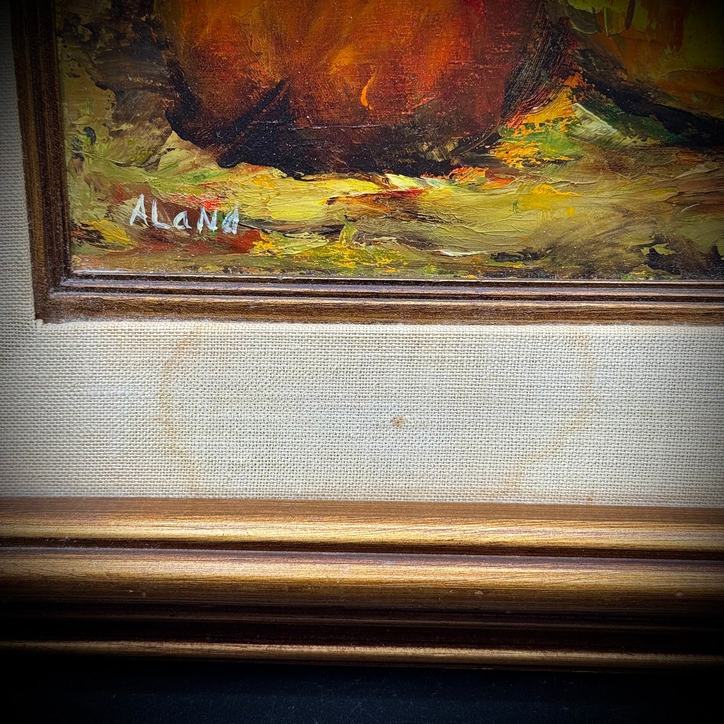 Vintage Original Still Life Oil Painting by Artist Eileen Aland