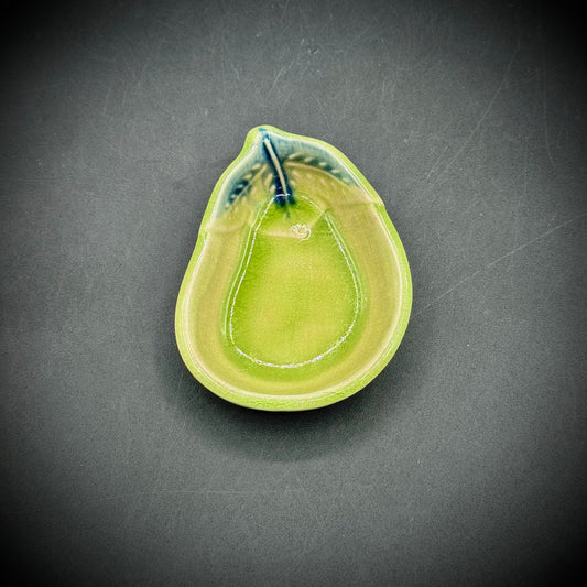 Artist Made Small Ceramic Pear Dish