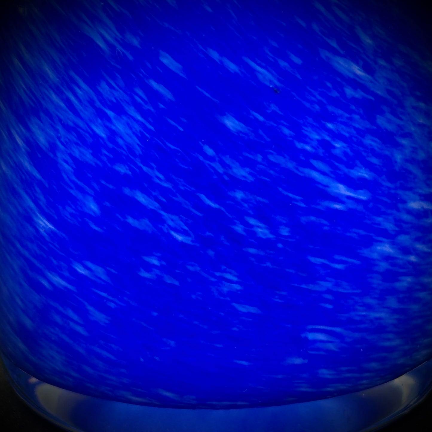 Vintage Cobalt Blue Cased Glass Vase