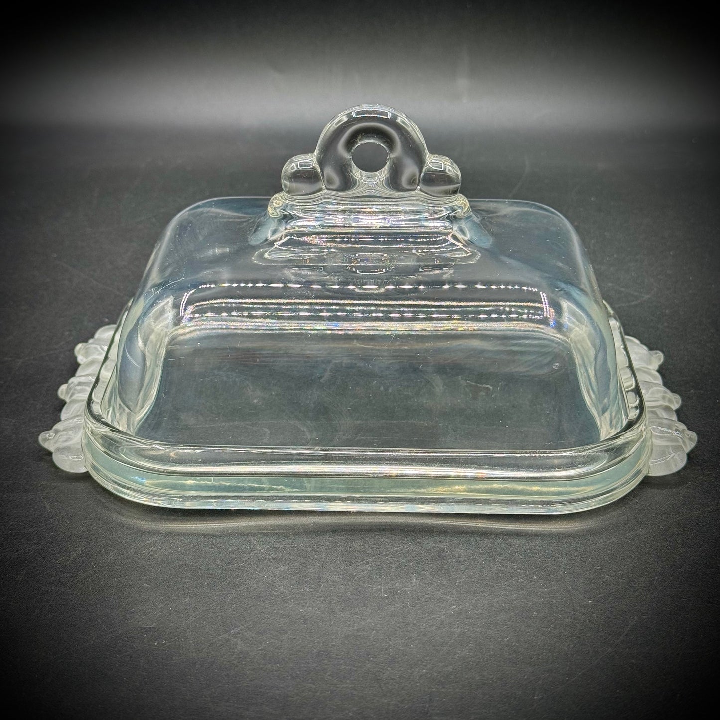 Vintage Mikasa Walther Kristallglass Lidded Butter Dish - Made in West Germany