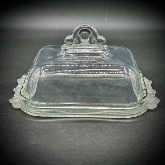 Vintage Mikasa Walther Kristallglass Lidded Butter Dish - Made in West Germany