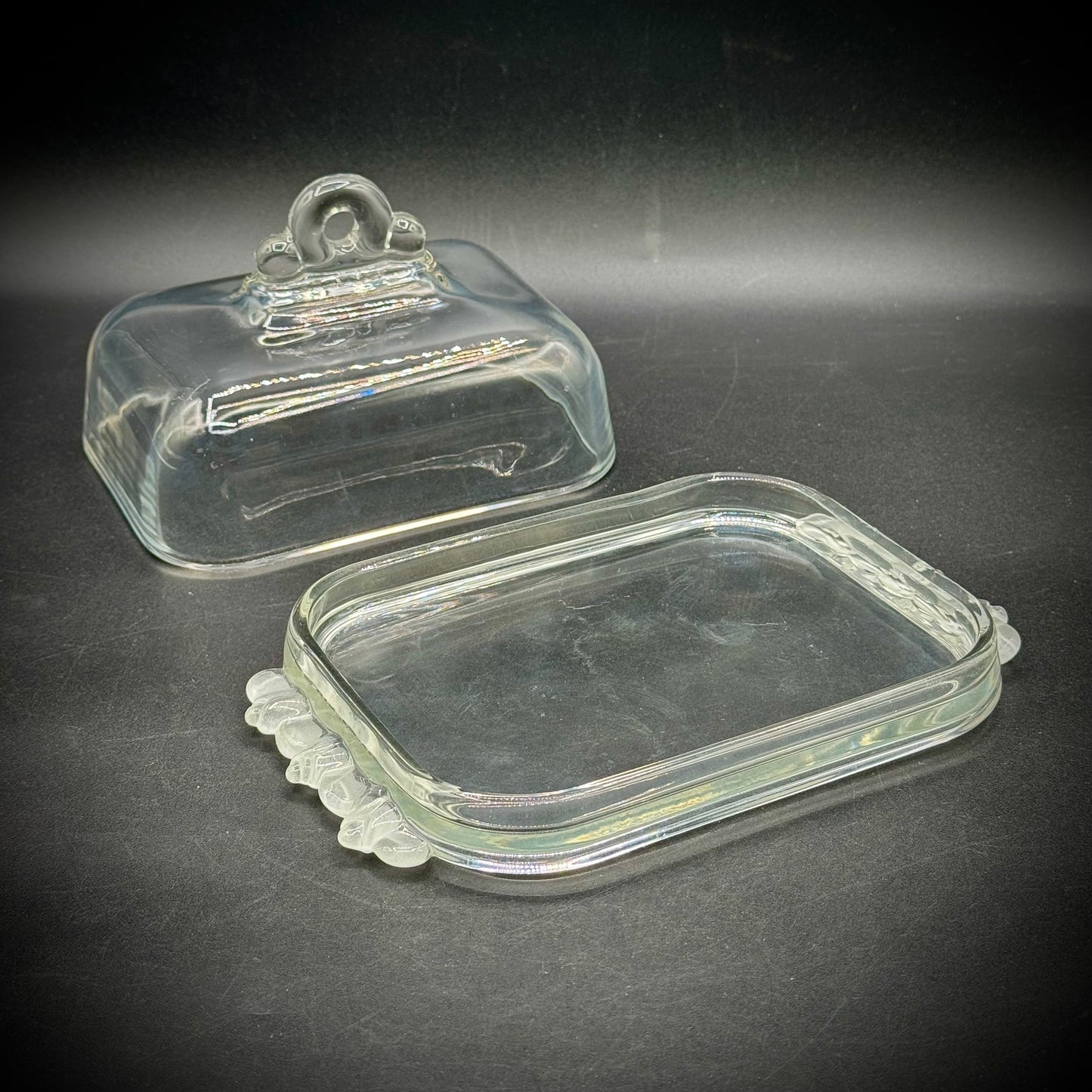 Vintage Mikasa Walther Kristallglass Lidded Butter Dish - Made in West Germany