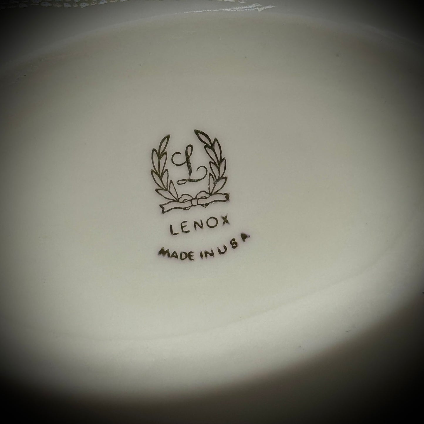 Vintage Lenox USA Leaf Dish