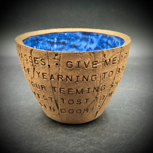 Braidwood Pottery "The New Colossus" Poem Planter