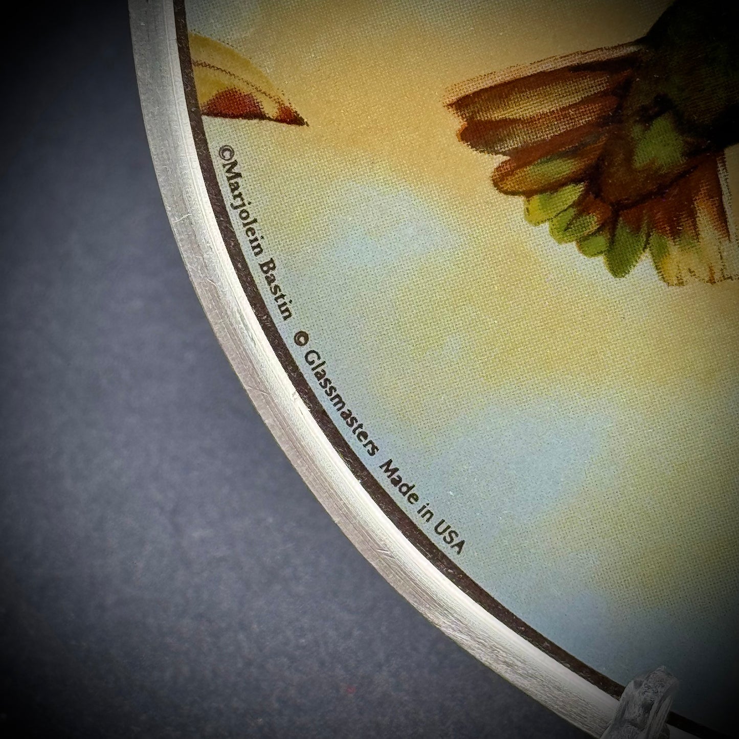 Glassmasters Marjolein Bastin Hummingbird Suncatcher w/Easel