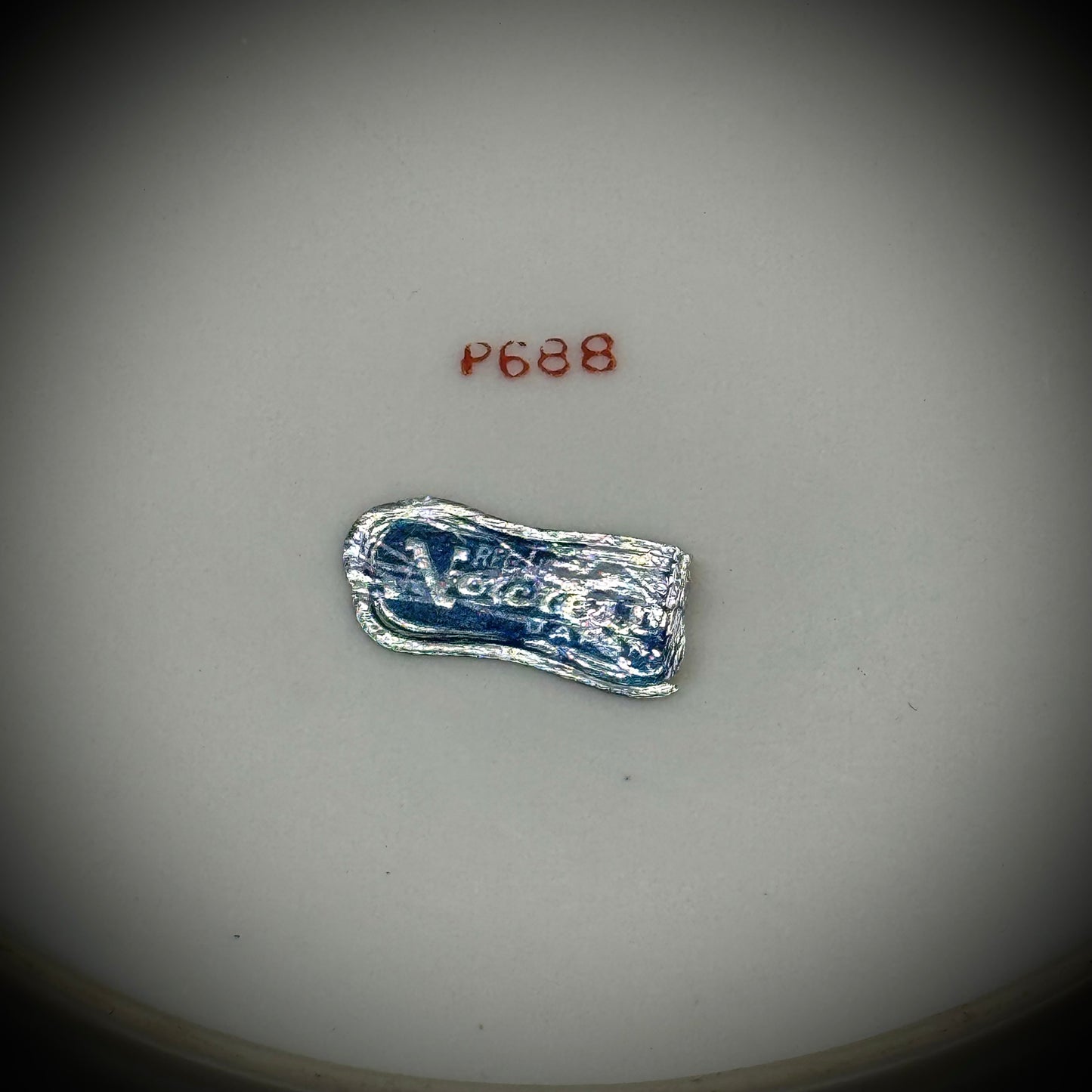 Vintage Norcrest Japan Painted Flower with Gold Accent Dish