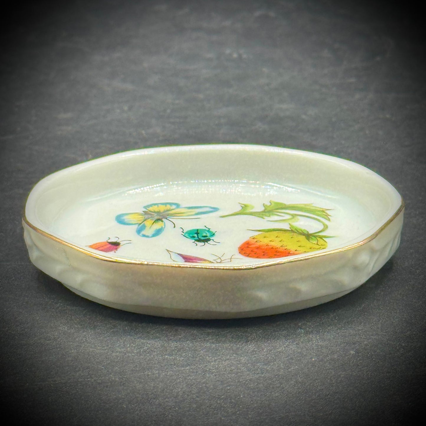 Small Ardalt Japan Garden Motif Trinket Dish