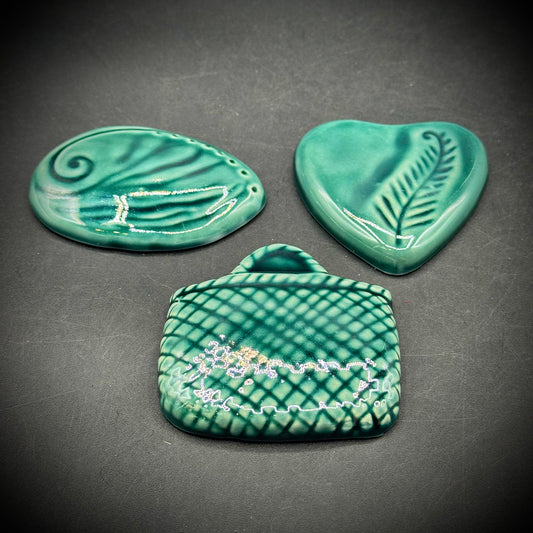 Set of 3 JS Ceramics New Zealand Hanging Decor