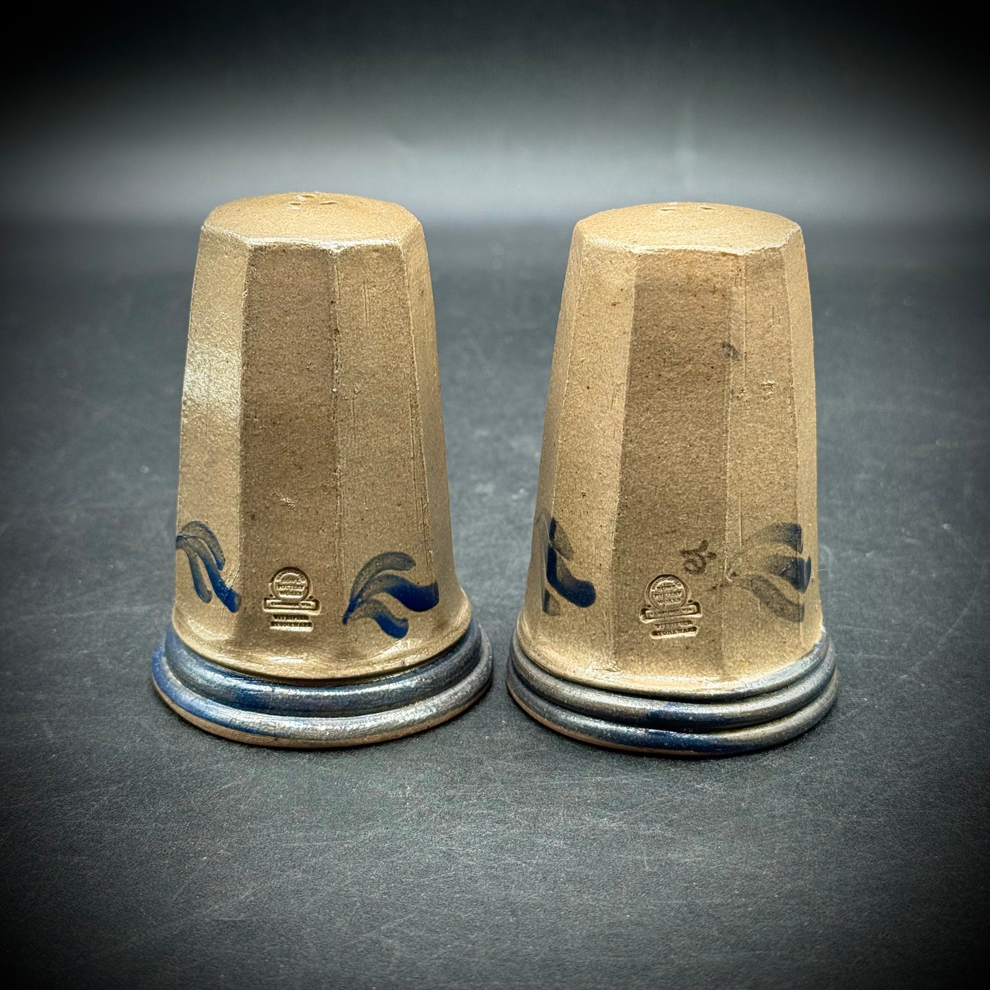 Vintage Rowe, Wisconsin Stoneware S&P Set