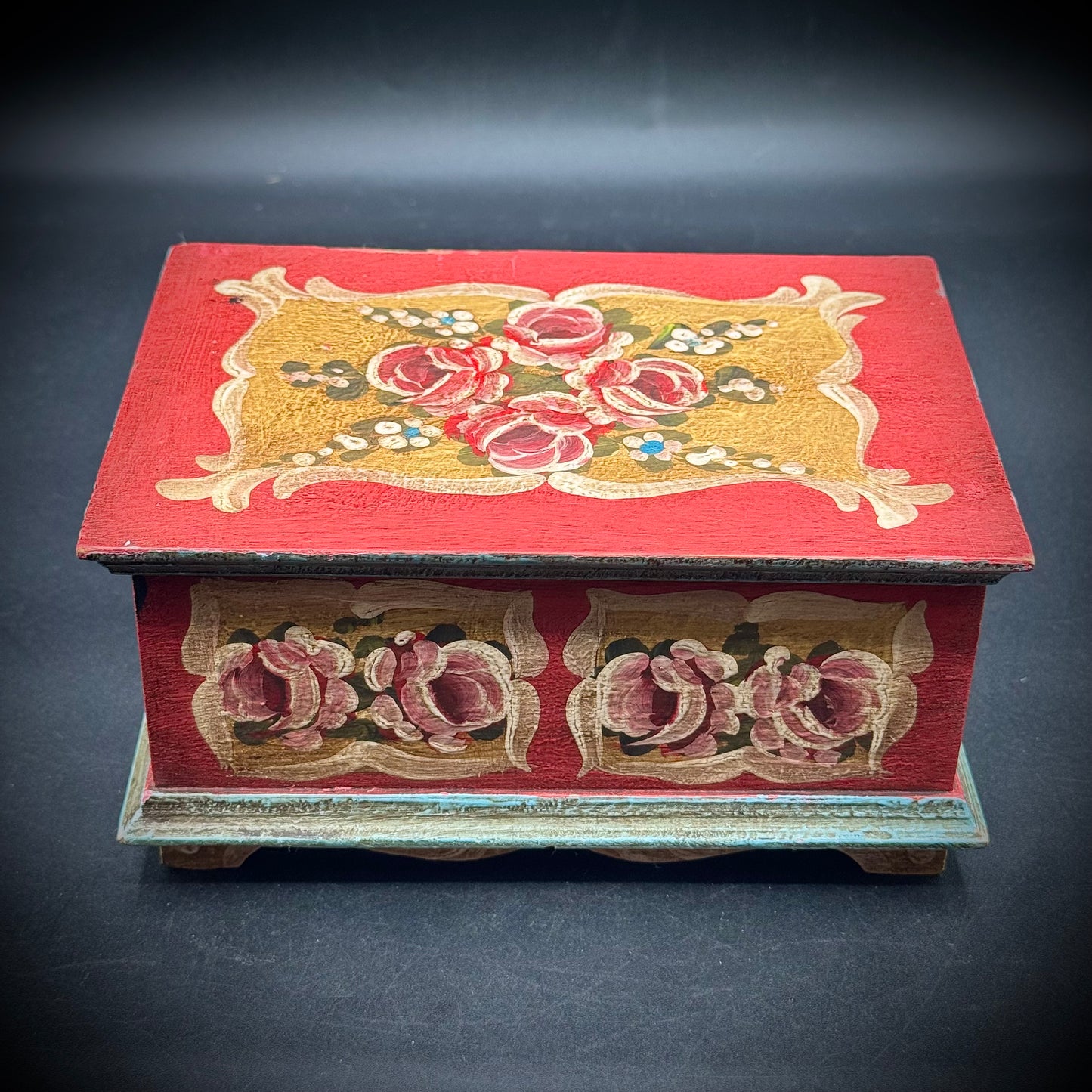 Beautiful Painted Wood Music Box - Plays "Lara's Theme"