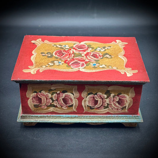 Beautiful Painted Wood Music Box - Plays "Lara's Theme"