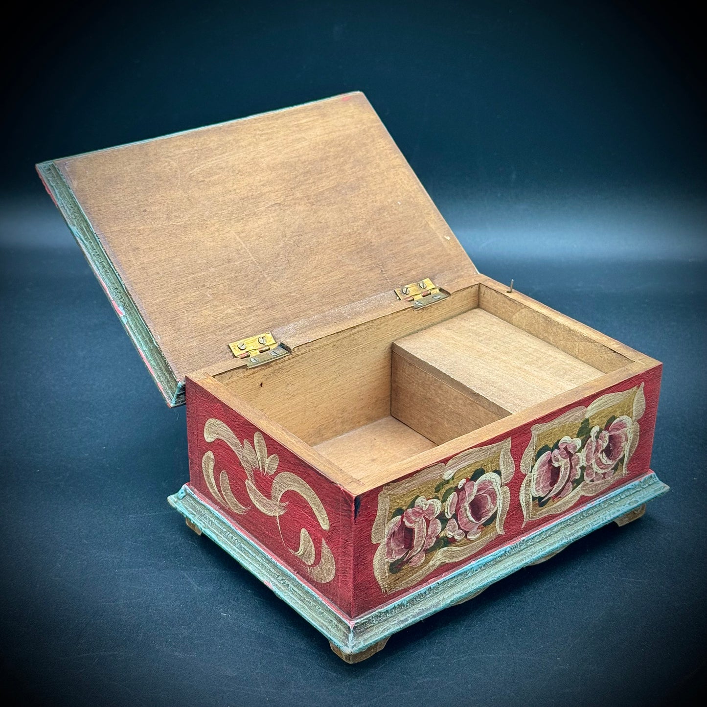 Beautiful Painted Wood Music Box - Plays "Lara's Theme"