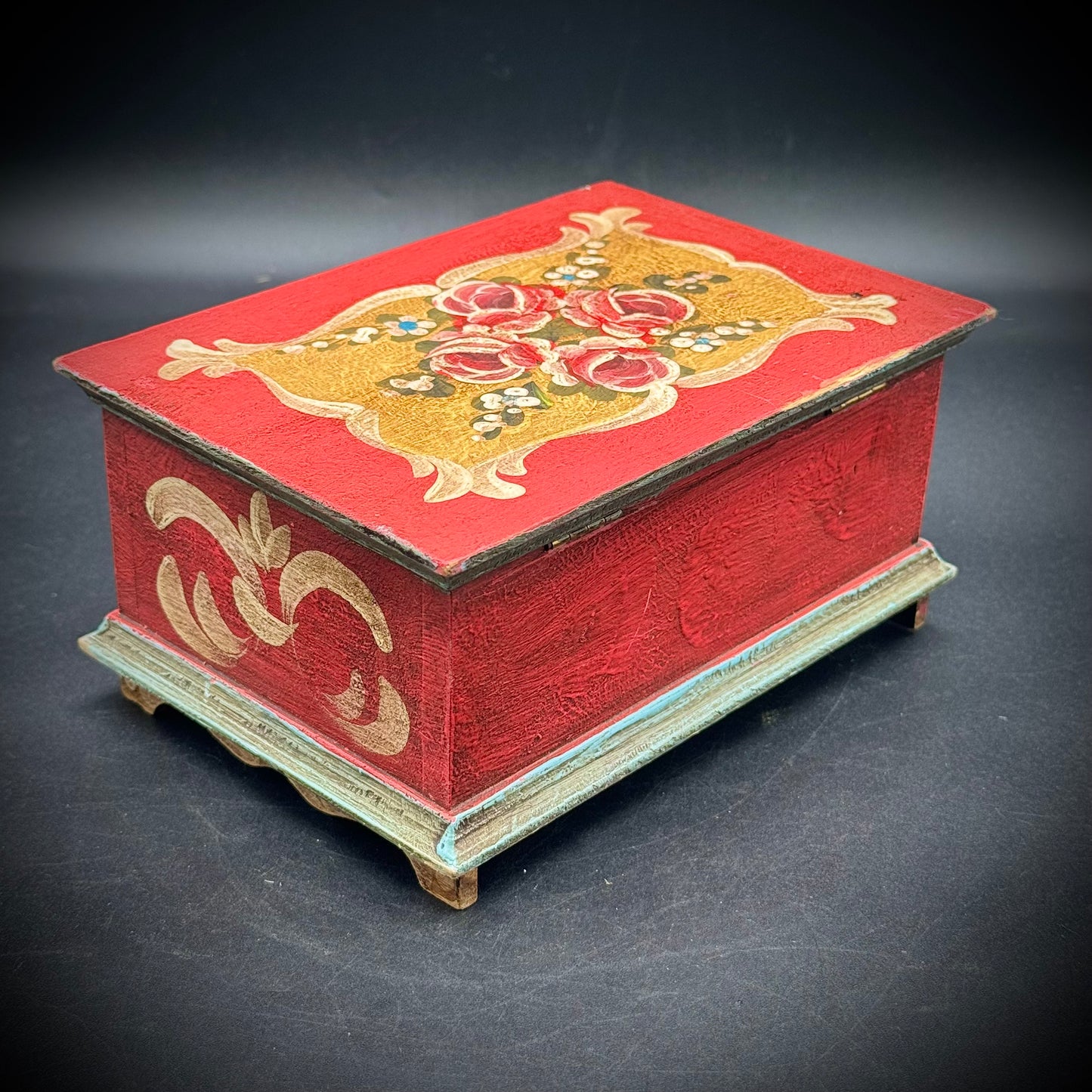 Beautiful Painted Wood Music Box - Plays "Lara's Theme"